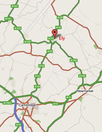 cambridge-ely map